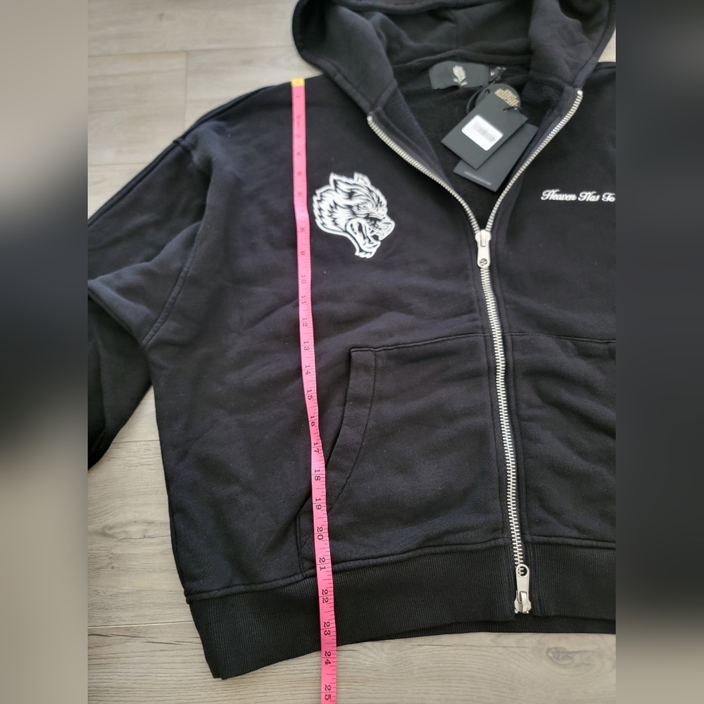 Darc Sport Time Darco Double Zip Hoodie Heaven Has To Wait sz Large - Picture 11 of 11